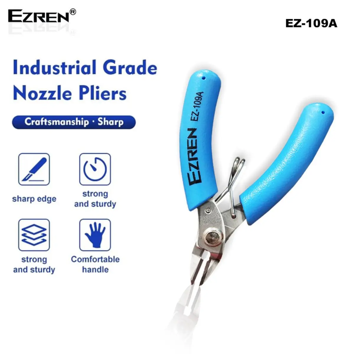 Ezren EZ-109A Wire Cutting Pliers Side Pliers for Various Cables