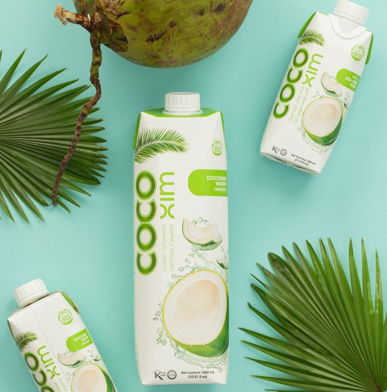 Thùng Nước Dừa Cocoxim 330ml 12 chai Nước Dừa tươi đóng hộp