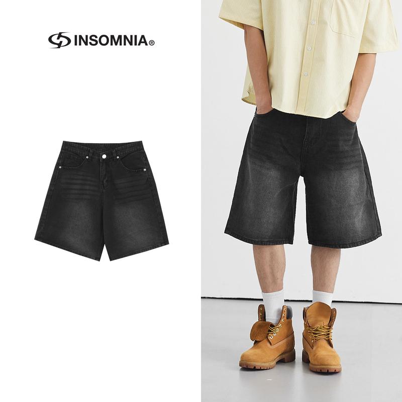 Quần Short Jean Lửng Baggy INSOMNIA Unisex Nam Nữ Local Brand - PS011