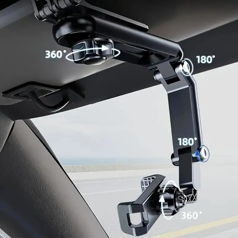 Product Introduction of 1080° Rotatable Car Phone Holder, Multifunctional Car Phone Holder, Universal Car Phone Navigation Bracket, Car Interior Accessories 0