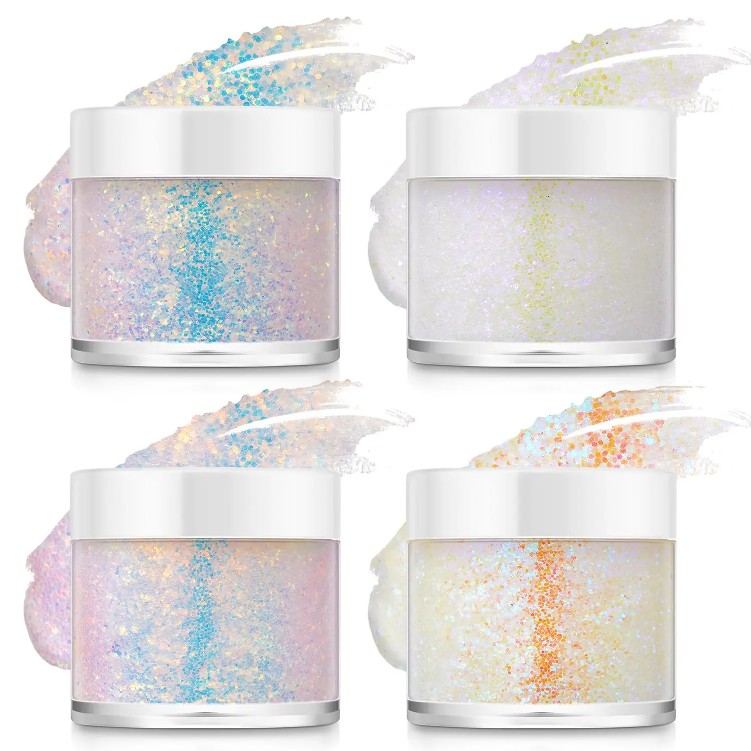 Mermaid Colorful Glitter Gel, Long Lasting Shimmering Body Makeup Gel, Sparkling Makeup Products for Women & Girls, Body Cosmetic
