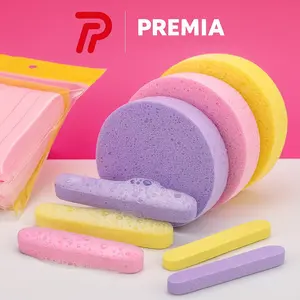 (isi 12) Sponge Facial Pembersih Wajah Makeup Puff Lembut Halus Tebal Alat Cuci Muka Skincare