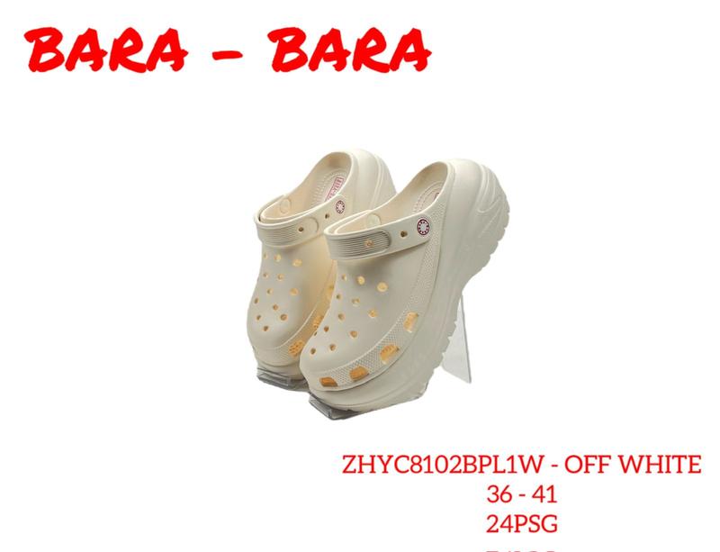 [AURELIO] - Sandal Lebaran 2024 Model Baru Bara-bara Polos Full Warna Tinggi 7 Cm - BPL1W Karet Wanita 0