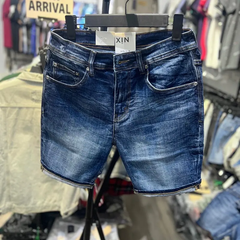 Quần Short Jean nam chất đẹp xịn có độ co dãn form Slimfit ôm  vừa  phải  mặc  trên  gối 1 chút trẻ  trung mặc hàng ngày hoặc du lịch Menswear Có Túi Pants jeans quan 4