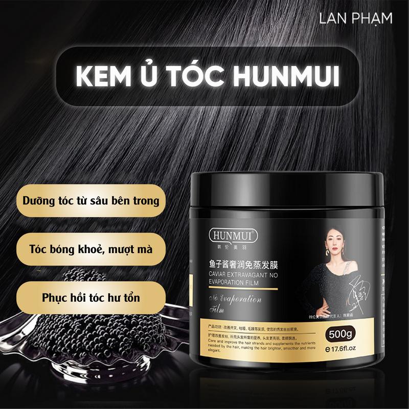 Ủ Tóc HUNMUI Dưỡng Và Cải Thiện Tóc Hư Tổn Khô Xơ Gãy Rụng, Giúp Mềm Mượt Tóc ( 500g) Dưỡng Tóc