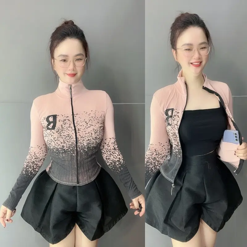 (3 ÁO 100k) Áo Khoác Loang Cổ Trụ Chữ B, Có Túi Trong Mã BL-12 8