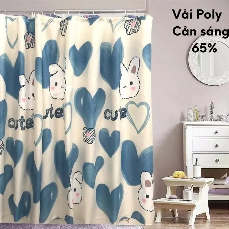 (Tặng dây treo)Rido rèm cửa kích thước 1mx1m3,1m4x1m8,1m6x1m9,2m2x2m,3mx2m,4mx2m 3