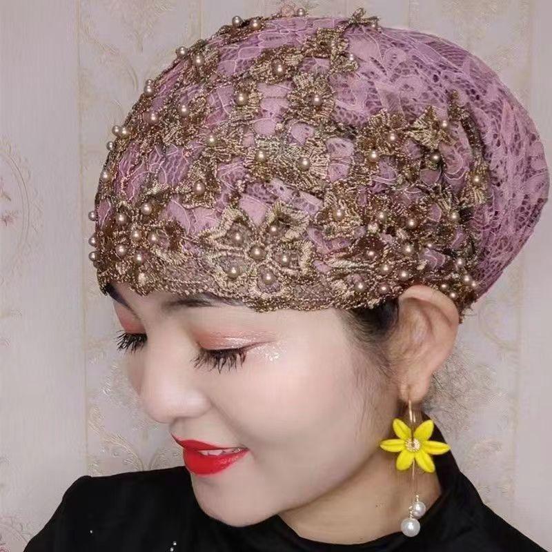 Product Introduction of Muslim Summer Hat Hui Mother Cover Headscarf Convenient Scarf Cover Toe Cap Cap Confinement Hat 7