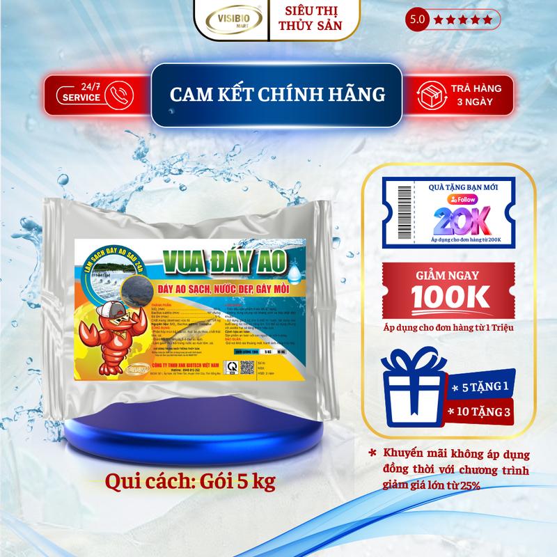 VUA ĐÁY AO - MEN VI SINH XỬ LÝ ĐÁY AO, GIẢI QUYẾT CÁC VẤN ĐỀ GÂY Ô NHIỂM ĐÁY AO, XỬ LÝ BÙN ĐEN THỐI ĐÁY CHO AO NUÔI TÔM CÁ 0