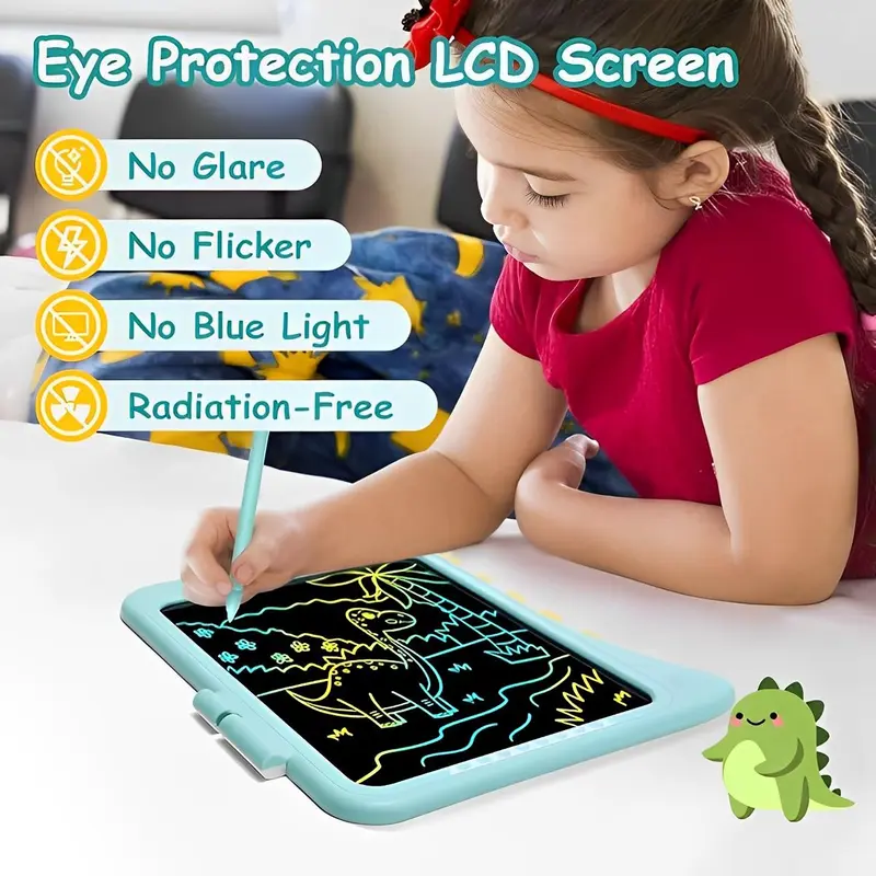 Cartoon Dinosaur Design LCD Writing Tablet, 1 Count Colorful Graffiti Board, Educational Toy for Kids, Learning Toy for Boys & Girls 4