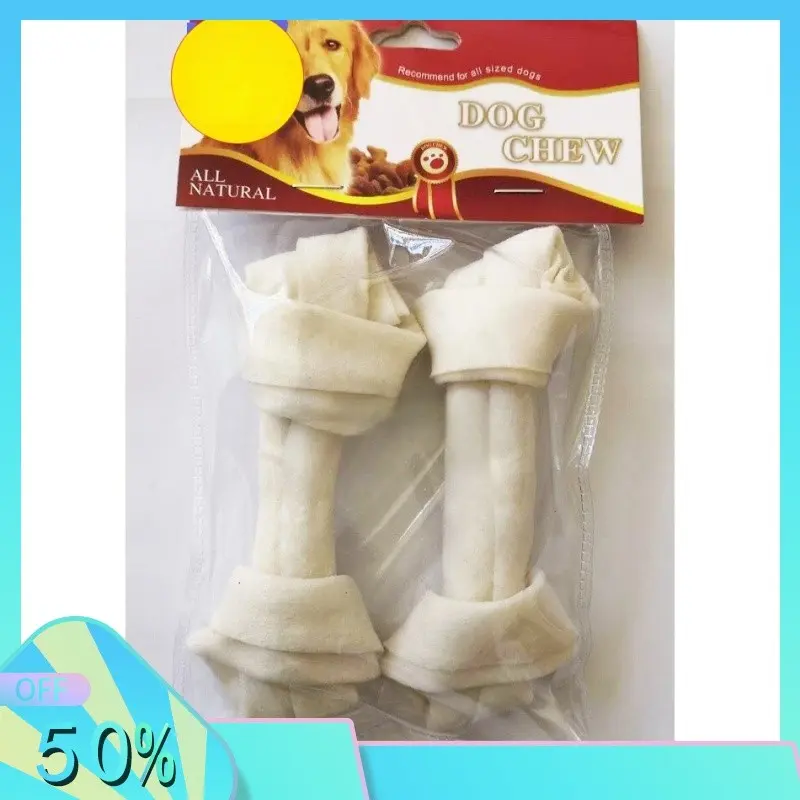 Xương Da Bò Xoán Hai Đầu Vị Sữa Xương Gặm Sạch Răng Cho Chó Pet xương canxi cho chó xương sữa cho chó 0