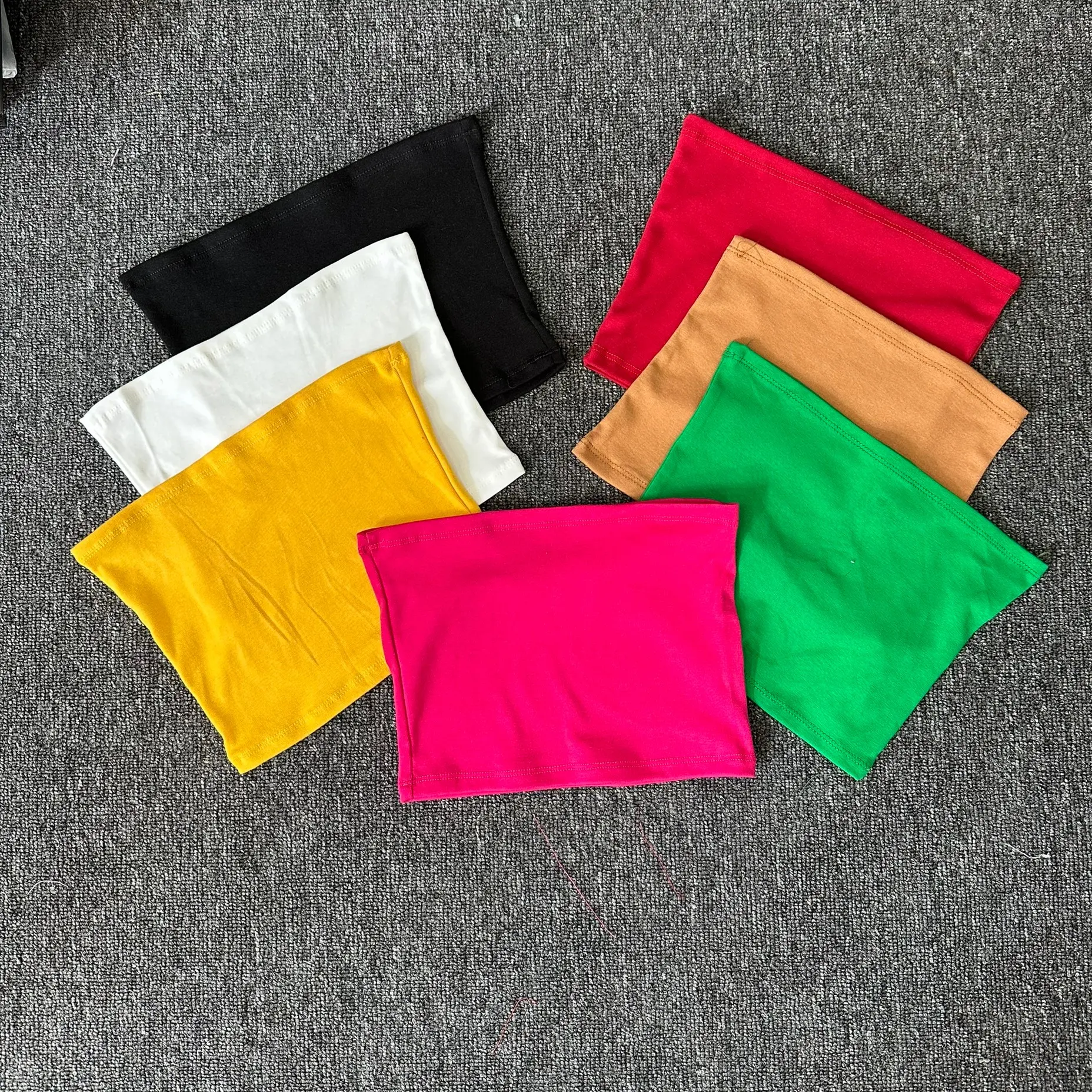 Áo Ống Cup Ngang Thun Zip Co Giãn Một Lớp CROTOP, Áo Quây Nữ Không Mút Women Cotton