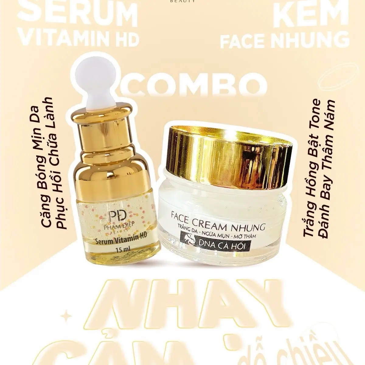 Combo Kem Face Nhung & Serum