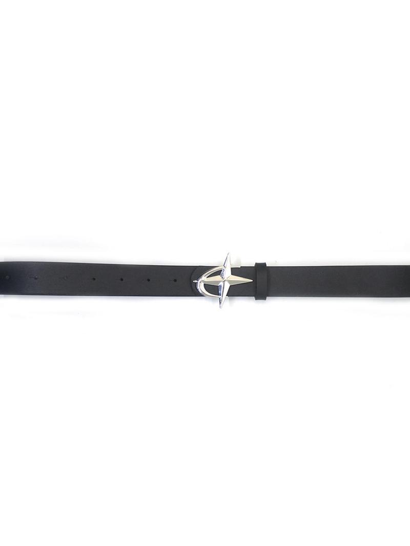 Product Introduction of Unisex Street Style Cross Design Belt, Minimalist Plain Color PU Buckle Belt, Trendy All-match & Exquisite Accessories for Birthday Gift 3