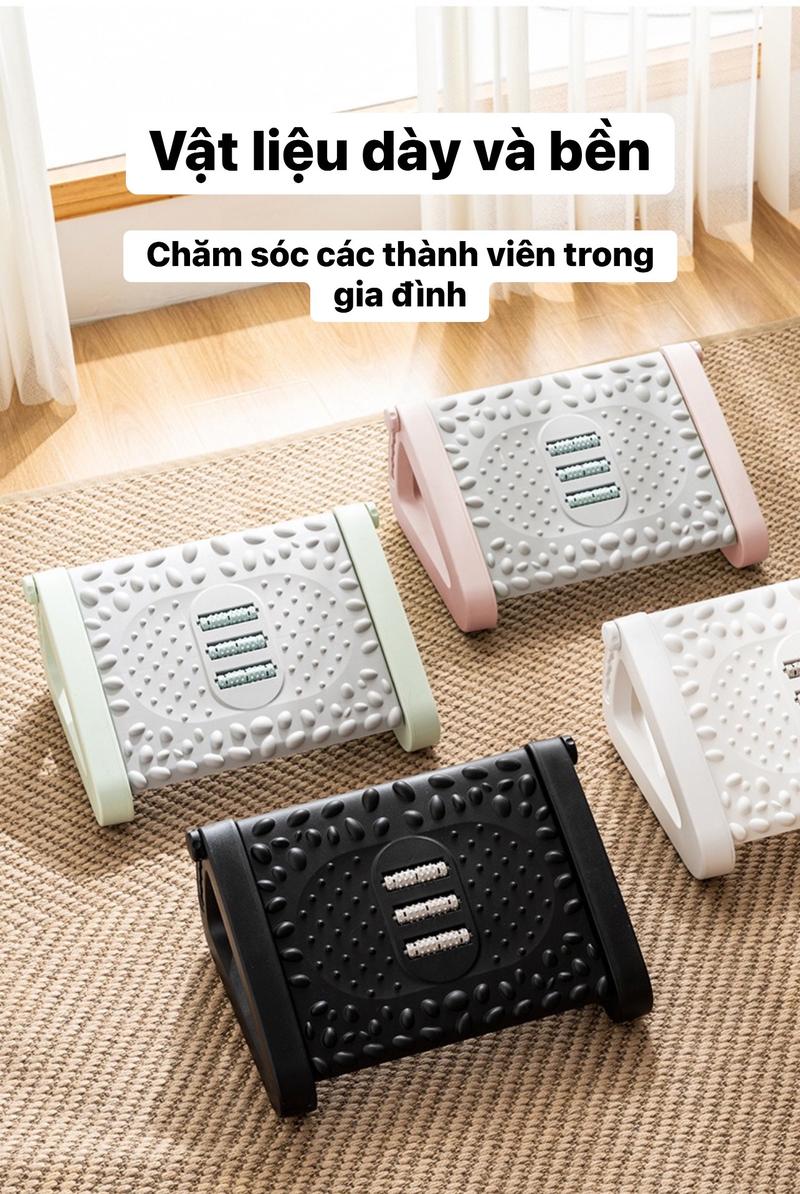 Product Introduction of [HomeX] ERGONOMIC FOOTREST  - Ghế Gác Chân Công Thái Học- Điều chỉnh được 25
