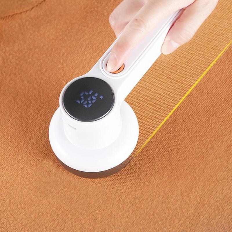 Product Introduction of Portable Rechargeable Lint Remover, Electric Wool Ball Trimmer with Digital Display, Household Appliances for Sweater Pilling and Furniture 7