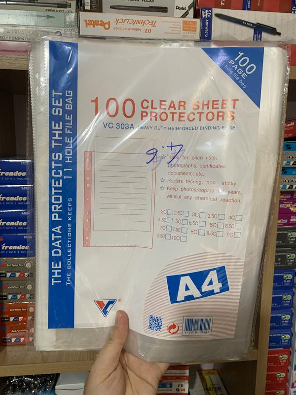 Bìa lỗ 460g A4 đựng tài liệu (100 cái/xấp) 2