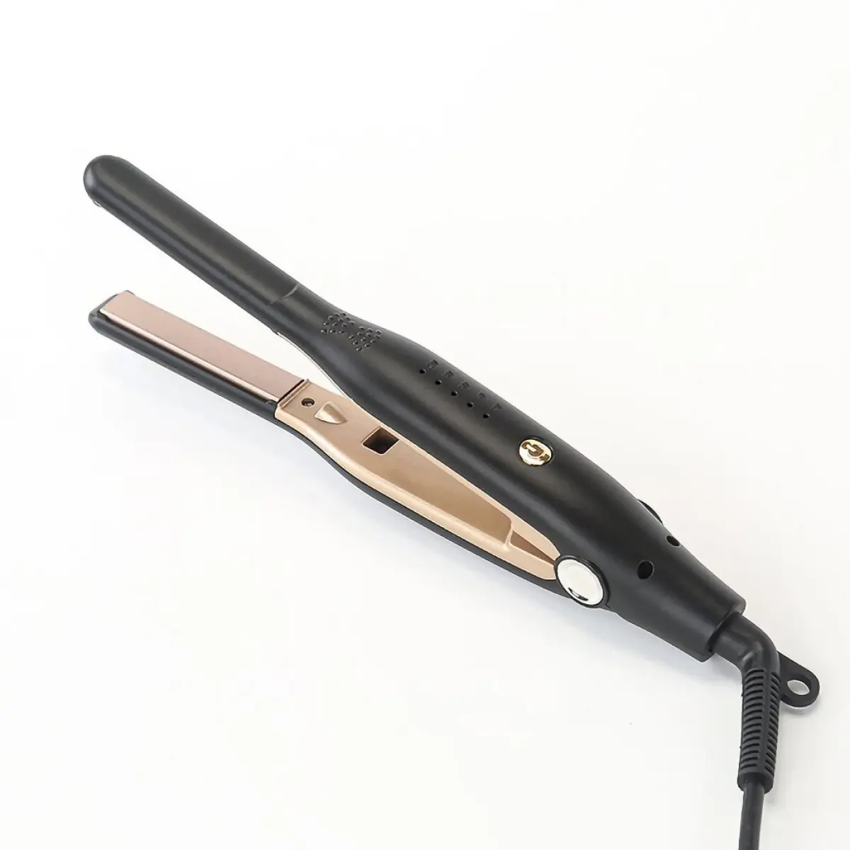 Mini Chapinha Portátil de Cabelo, Ferro Elétrico de Dupla Voltagem, Alisamento e Ondulação de Cabelo Curto, Ferramenta Essencial de Estilo de Cabelo Compacta para Viagem