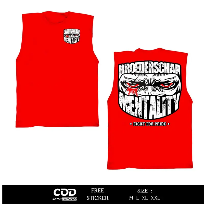 Kaos Singlet Pshw Broederschap Mentality Fight For Pride 3