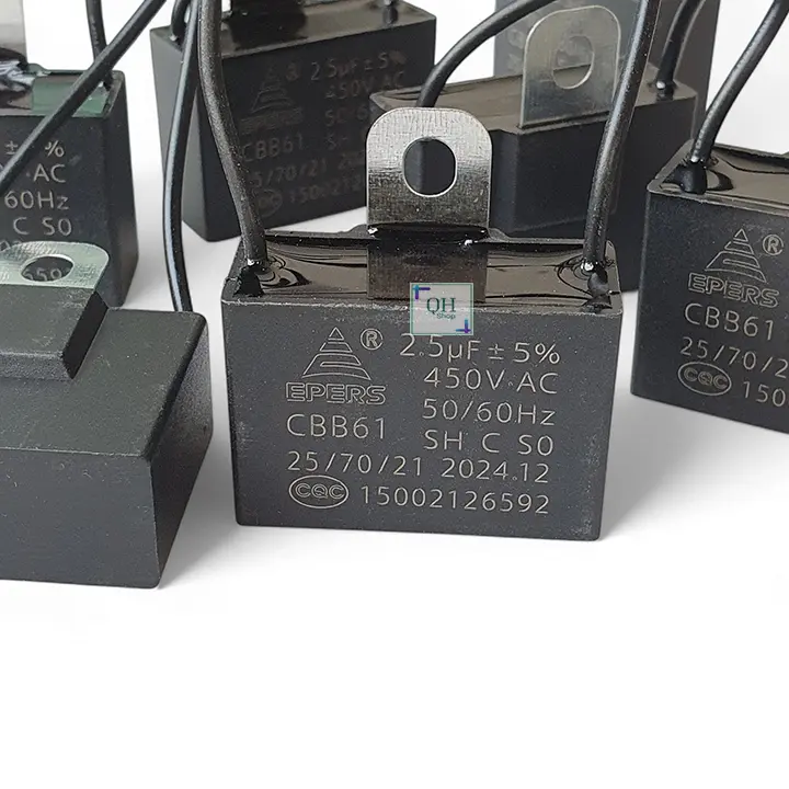 Tụ Điện 2.5uF 450v AC Chuẩn Thông Dụng Cho Quạt
