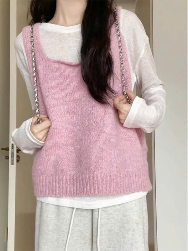 Áo Gile len F11 LylyshopUnisex không kèm áo trong, kiểu áo dáng lỡ form rộng vừa dành cho nữ