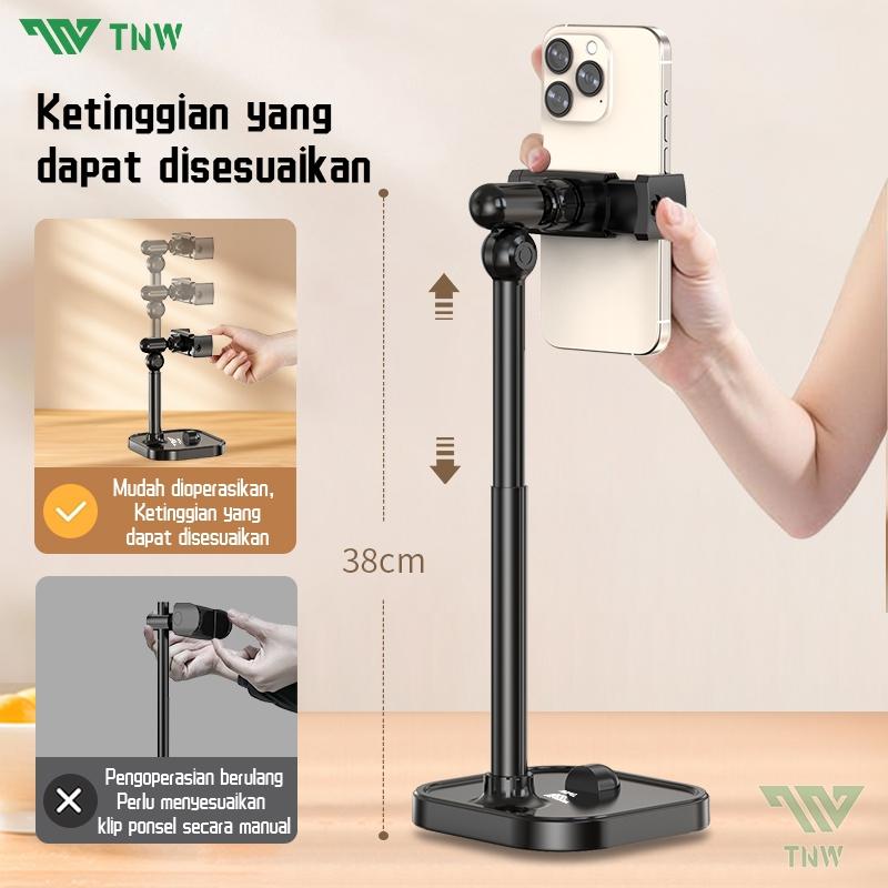 TNW H8 Desktop Phone Holder Rotate 360°Phone Holder Tripod  Aluminium Stand Holder Lazypods for Video Recording Vlogging