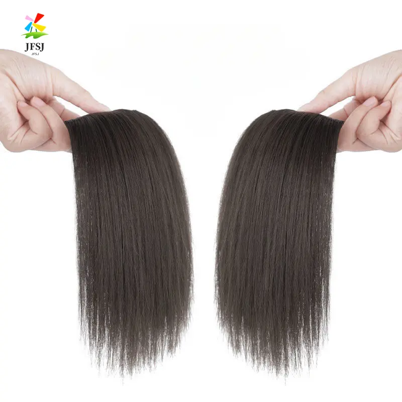 Bantalan rambut di bagian atas kepala untuk meningkatkan volume rambut halus, bantalan akar rambut penebalan alami tak terlihat tanpa jejak di kedua sisi pelipis, bantalan wig
