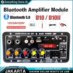 8-12 Inci 10000w Amplifier Board Audio Bluetooth USB Radio TF DIY Subwoofer D30 D10 Karaoke Power Stereo Bass Audio Karaoke FM Papan