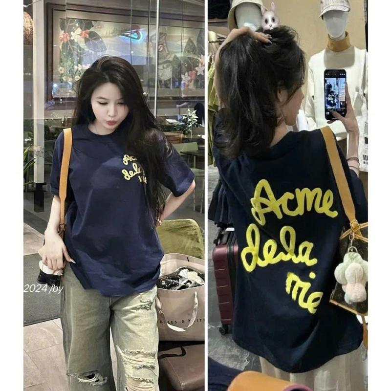 Áo Phông In Nổi AC.ME Form Rộng Chất Cotton 2Chiều Unisex 1