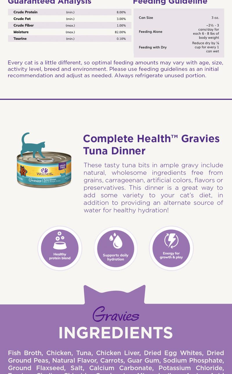 Product Introduction of Wellness Complete Health Gravies Wet Cat Food 3oz 5