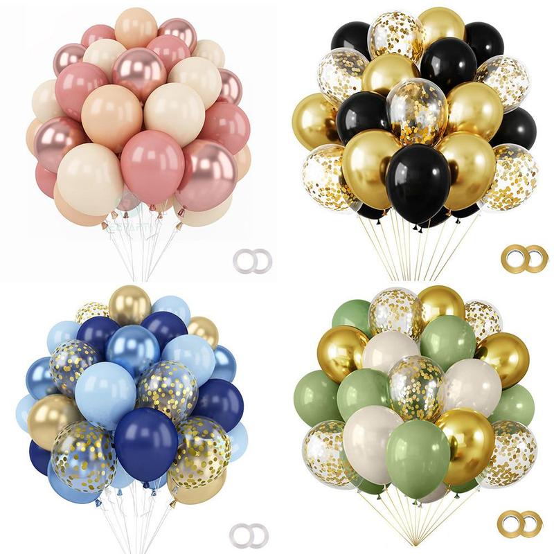 Product Introduction of 32pcs Set Belon Konfeti Metalik Retro Sesuai untuk Bekalan Hiasan Majlis Perkahwinan dan Ulang Tahun, Hari Jadi Emas Putih 51