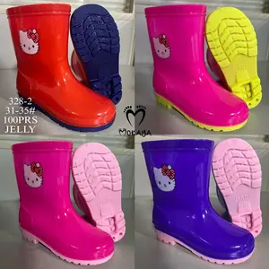 (328-2/228-2B) Sepatu Boots Jelly Anak Cewek Remaja Hello Kitty Premium Anti Air Hujan Super Lucu Cantik Kekinian Mokaya / Ukuran 26-35
