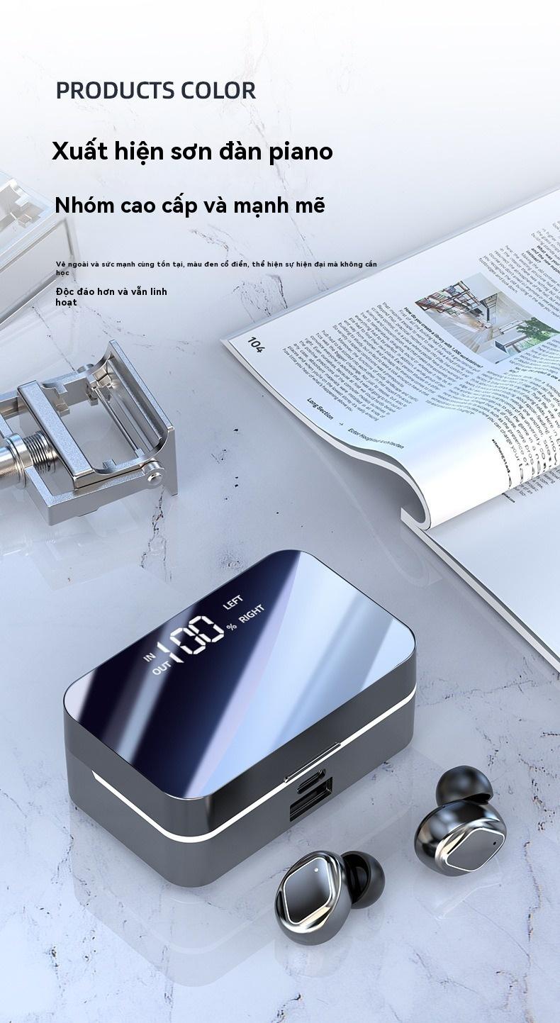 Product Introduction of Tai Nghe Bluetooth Không Dây, Trong Tai, Dung Lượng Lớn, Màn Hình Kỹ Thuật Số Tráng Gương, Thời Lượng Pin Siêu Dài, Giảm Tiếng Ồn Thông Minh, TWS Earphone 2
