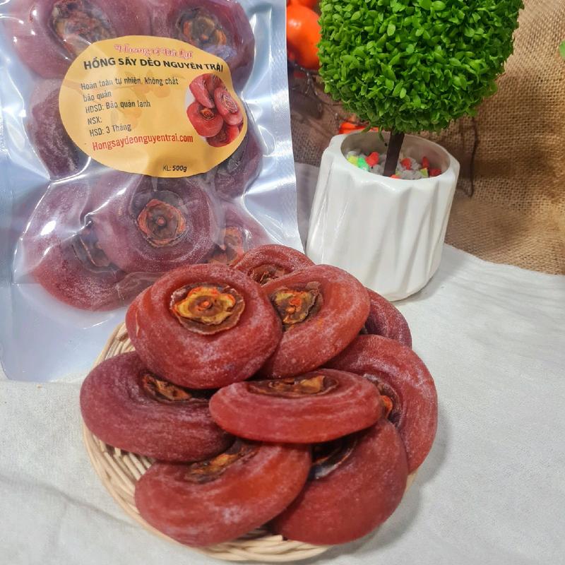 1kg Hồng Dấy Dẻo Nguyên Trái (Ảnh Thật) - Đặc Sản Đà Lạt Loại 1 Không Đường hồng  chén Snack Food Ăn Vặt