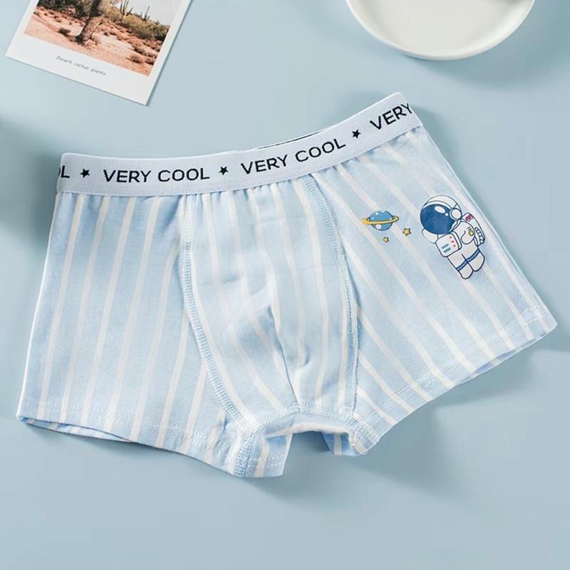 (Khủng Long -phi hành gia)Sét 4 quần lót  quần Chip đùi bé trai ,quần Chip cao cấp,quần sip cho bé trai cotton mềm ,co giãn,nhiều màu ,hoạ tiết dễ thương 3