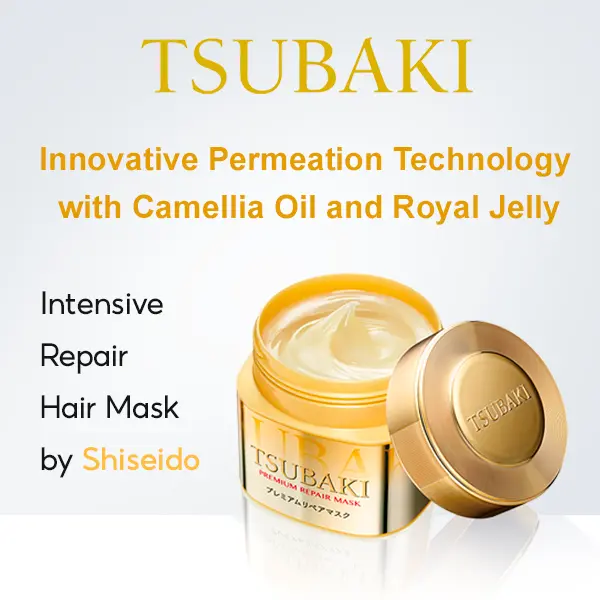 TSUBAKI Premium Repair Hair Mask 180g Salon-smooth hair at home Instant Rinse-Off Repair Treatment Hair Mask