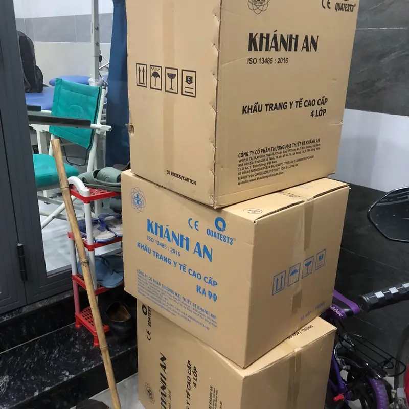 COMBO 10 hộp (300 cái) KHẨU TRANG KHÁNH AN KA 99 màu trắng 299k 4