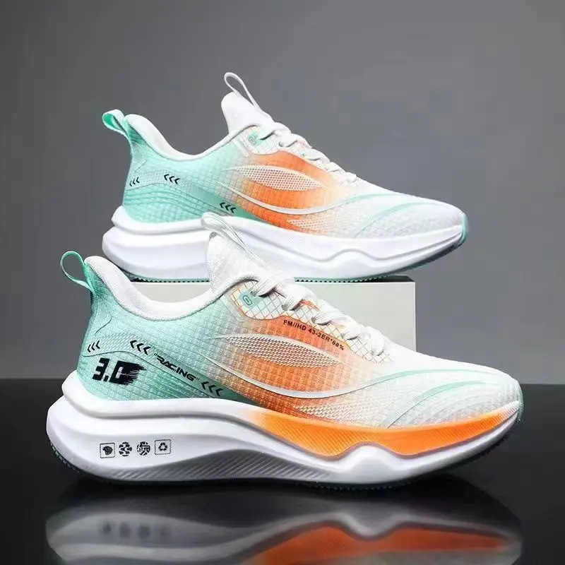 Giày thể thao nam, giày sneaker vải nam thoáng khí đế trợ lực cao cấp GF68 Đế Bằng Shoes Cao Su