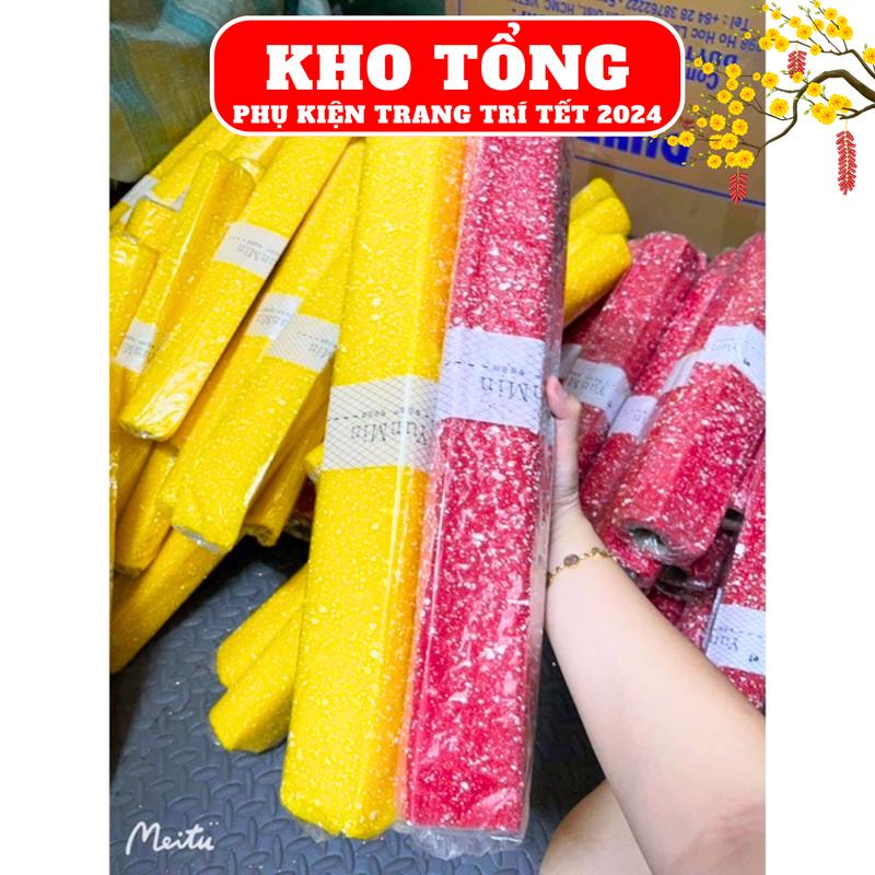 1 Cuộn lưới tuyết trang trí oản tài lộc, trang trí tết 2024, trang trí lọ ước, bó hoa tươi, làm hàng handmade