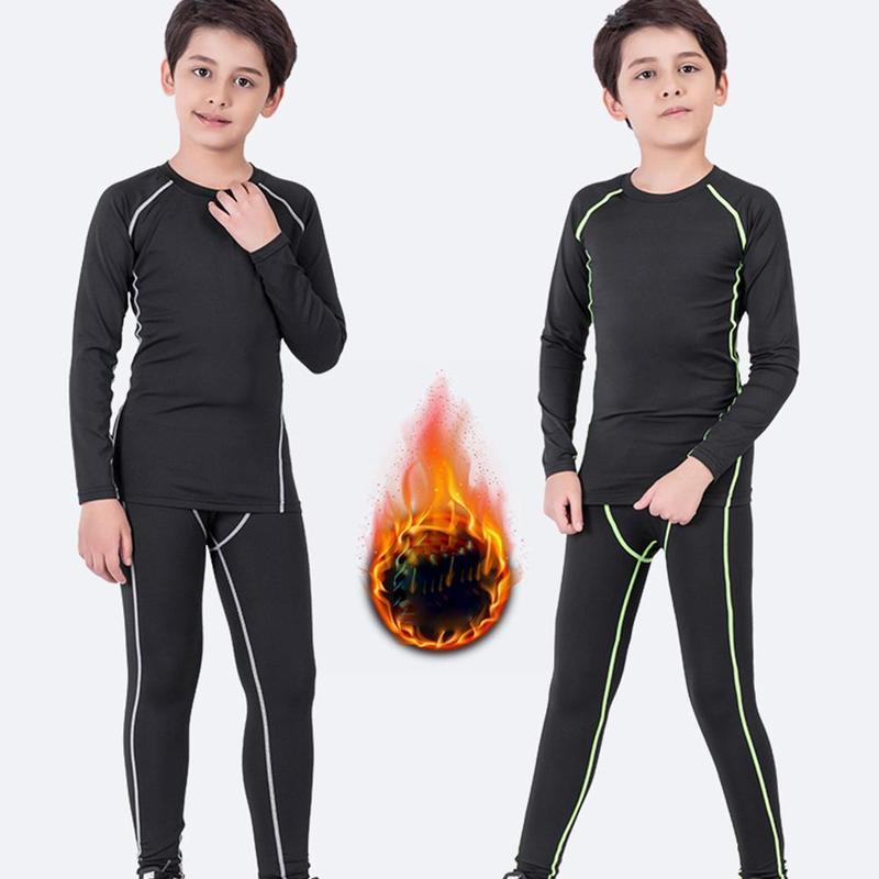 Product Introduction of 1pcs Kids Tights Suit Sportswear Children's Quick-Drying Breathable Sports Basketball Running Thermal Underwear 19