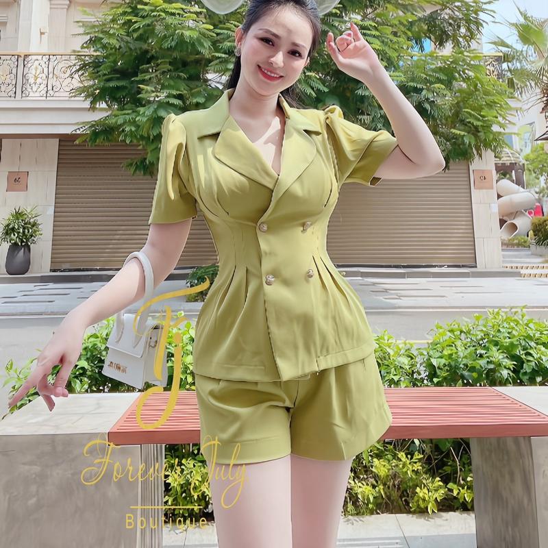 Set váy dự tiệc- set vest quần đùi 6