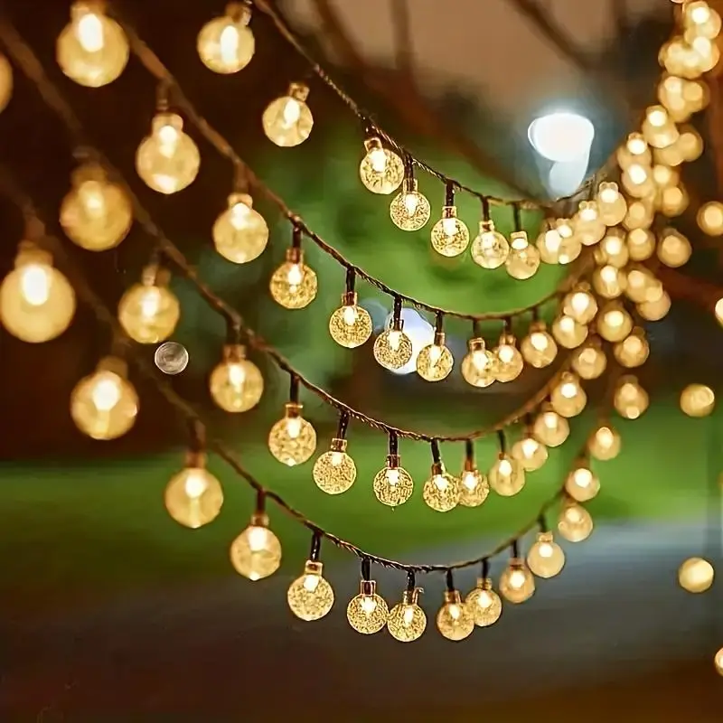 Solar Powered String Light, 1 Count Outdoor Waterproof Solar Patio Light, Outdoor Decorative Light for Garden, Patio, Yard Decor 7