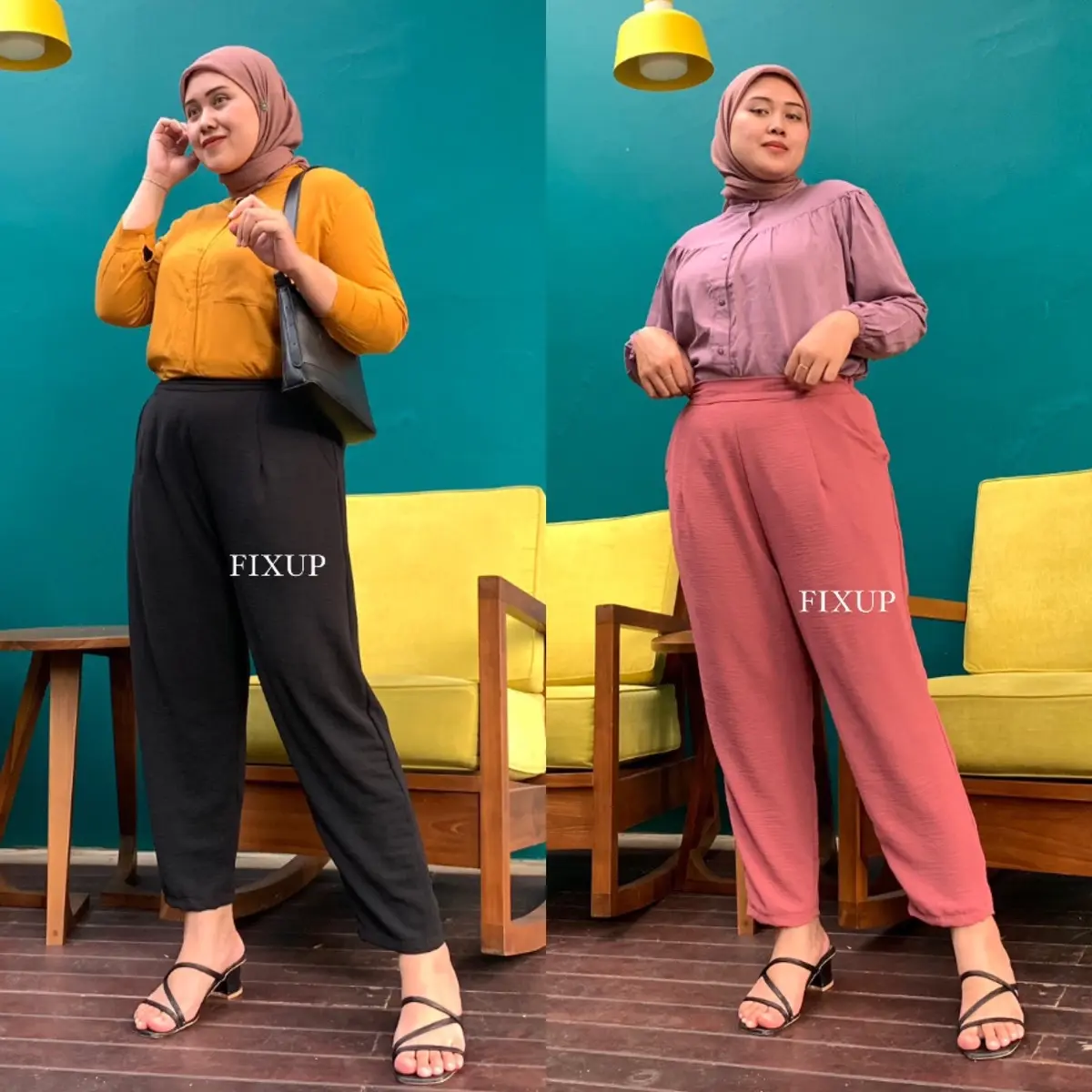 FIXUP | (Part 2) Ana Loose Pants Celana Pensil wanita korean style allsize basic Panjang Formal