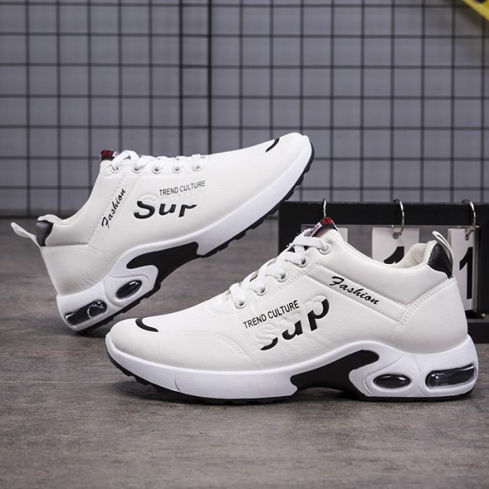 Sepatu Sneaker Casual Cowok Sneakers Kasual Putih Pria Terbaru 3