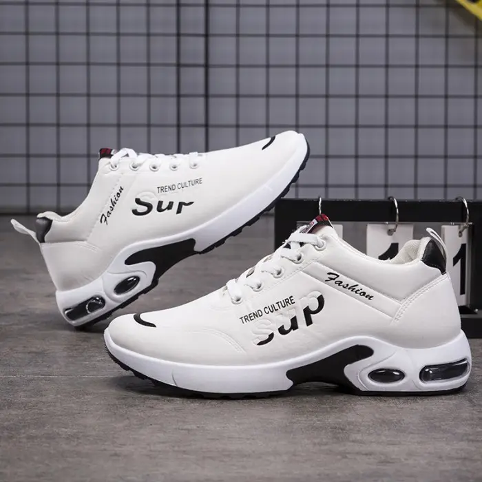 Sepatu Sneaker Casual Cowok Sneakers Kasual Putih Pria Terbaru 3
