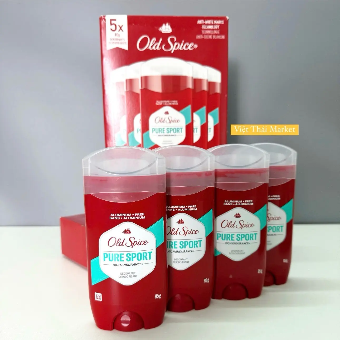[Lớn 85G] Lăn Sáp Xanh Old Spice Pure Sport Chính Hãng Mỹ Màu Đỏ Ngăn Mồ Hôi Khử Mùi Thơm Nam Tính Không Ố Vàng