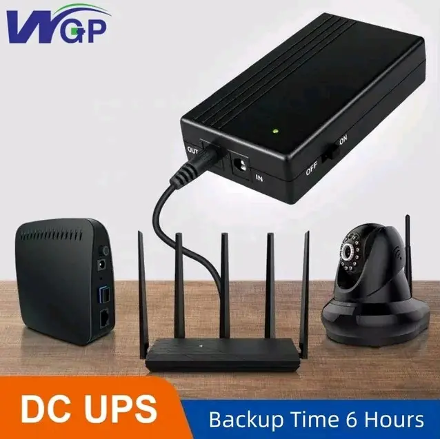 WGP UPS Router wifi Backup 1A 2A Battery Supply Power Bank DC 9V 12V mini UPS for Wifi Router Modem CCTV Camera Home