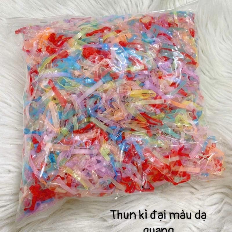 Thun  cột đại  nhiều màu thun dẻo  ( bịt  500gam) Dây Cột Tóc 3