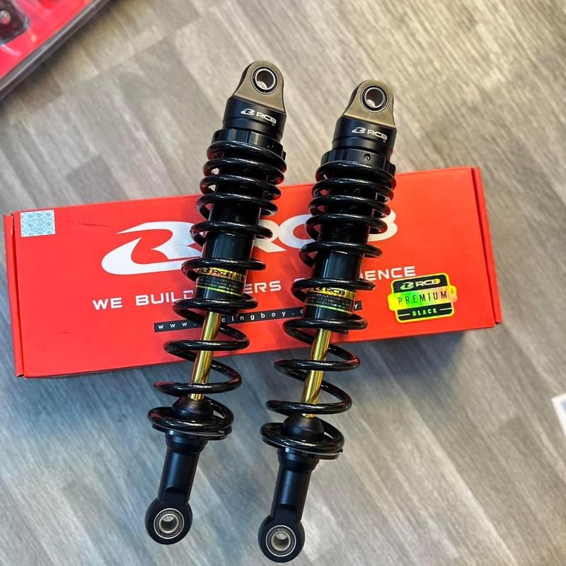 Phuộc RCB series C đen ty vàng Wave Dream Future AB AB125 AB150 Sirius Jupiter Novou - phụ kiện thay thế nhún sau Phụ Tùng