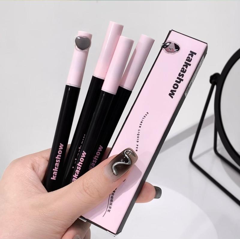 Product Introduction of Kakashow Smooth and Fine Liquid Eyeliner Smooth Waterproof Sweat-Proof Not Smudge Beginner Lower Eyelashes Cheap Lipliner Makeup 12